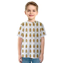 Ginger Breads Dancing So Merry Kids  Sport Mesh Tee