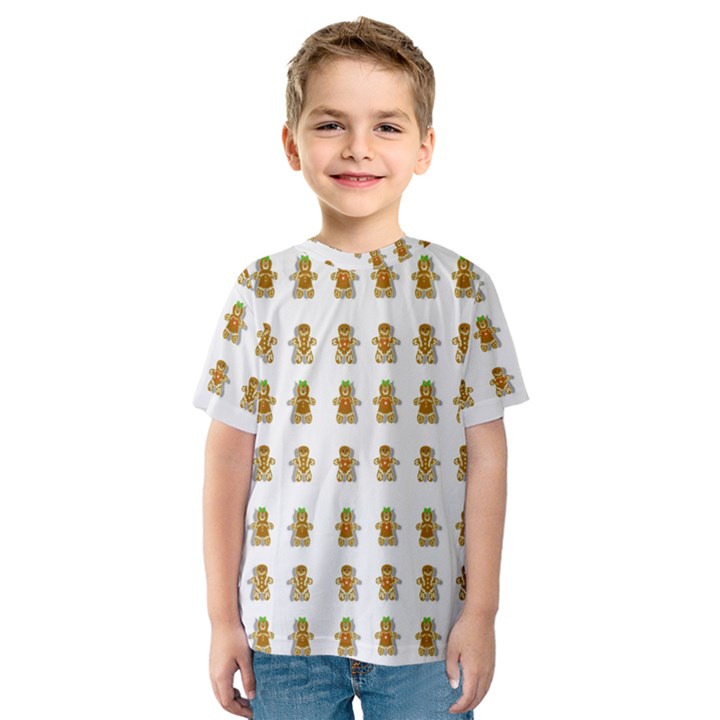 Ginger Breads Dancing So Merry Kids  Sport Mesh Tee