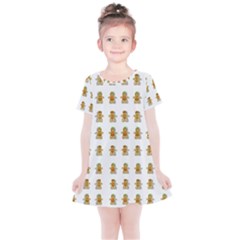 Ginger Breads Dancing So Merry Kids  Simple Cotton Dress by pepitasart