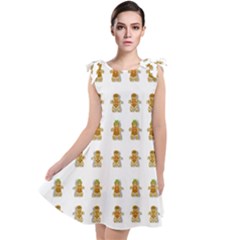 Ginger Breads Dancing So Merry Tie Up Tunic Dress