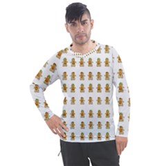 Ginger Breads Dancing So Merry Men s Pique Long Sleeve Tee