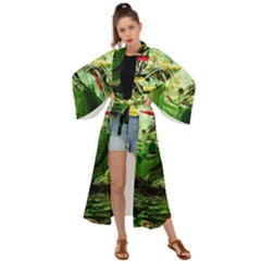 Continental Breakfast 6 Maxi Kimono by bestdesignintheworld