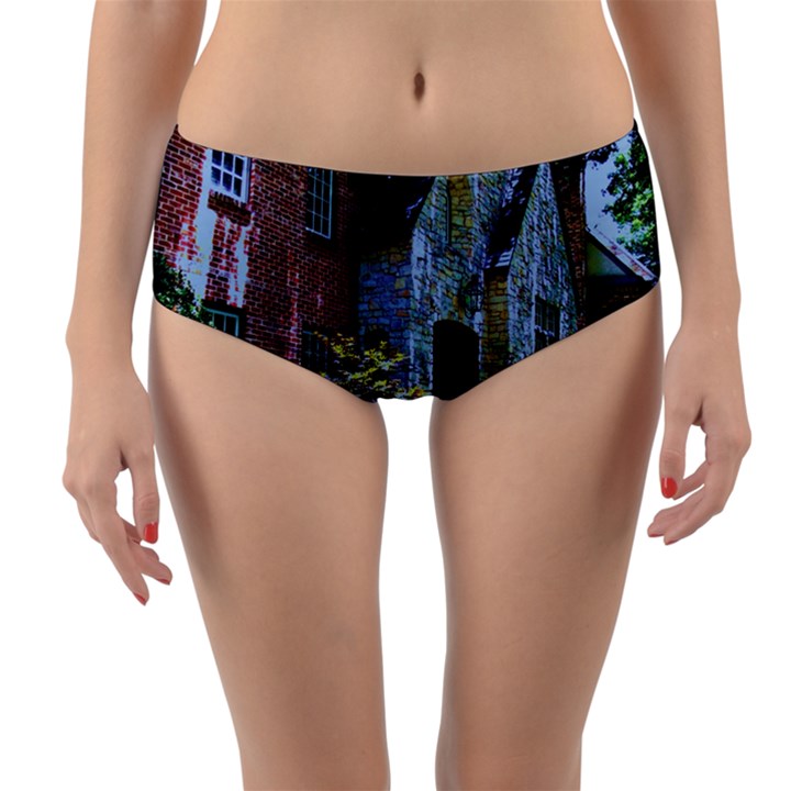 Hot Day In Dallas 53 Reversible Mid-Waist Bikini Bottoms