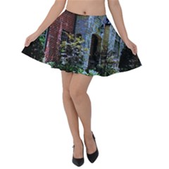 Hot Day In Dallas 53 Velvet Skater Skirt by bestdesignintheworld