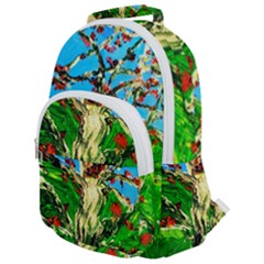 Coral Tree 2 Rounded Multi Pocket Backpack by bestdesignintheworld