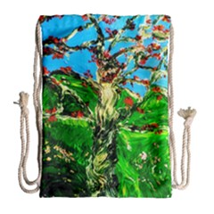 Coral Tree 2 Drawstring Bag (large) by bestdesignintheworld