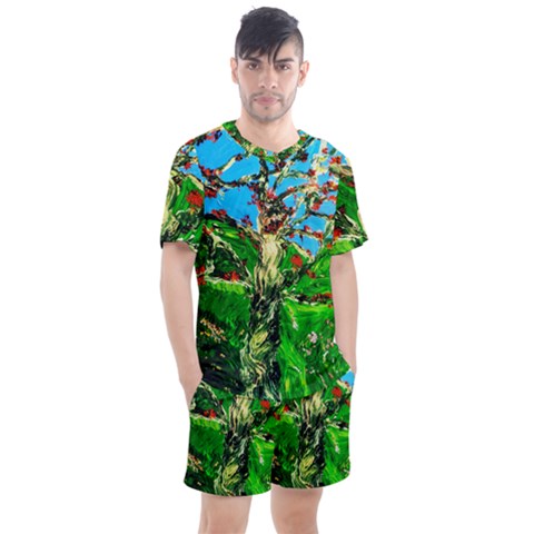 Coral Tree 2 Men s Mesh Tee And Shorts Set by bestdesignintheworld