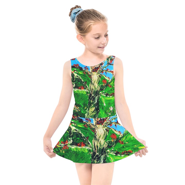 Coral Tree 2 Kids  Skater Dress Swimsuit