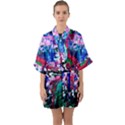 Combat Trans 6 Half Sleeve Satin Kimono  View1