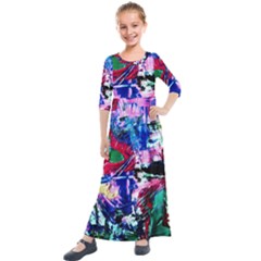 Combat Trans 6 Kids  Quarter Sleeve Maxi Dress by bestdesignintheworld