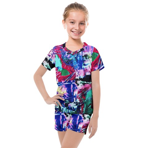 Combat Trans 6 Kids  Mesh Tee And Shorts Set by bestdesignintheworld