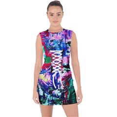 Combat Trans 6 Lace Up Front Bodycon Dress by bestdesignintheworld