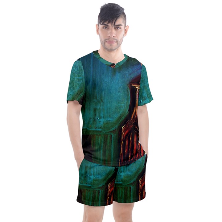 Ceramics Of Ancient Land 10 Men s Mesh Tee and Shorts Set