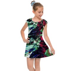 Cabin In The Mountain 4 Kids  Cap Sleeve Dress by bestdesignintheworld