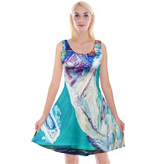 Marine On Balboa Island Reversible Velvet Sleeveless Dress