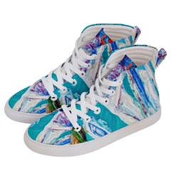 Marine On Balboa Island Women s Hi-top Skate Sneakers by bestdesignintheworld