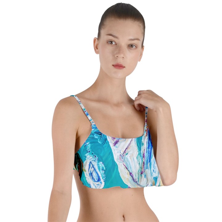 Marine On Balboa Island Layered Top Bikini Top 