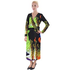 I Wonder 1 Velvet Maxi Wrap Dress by bestdesignintheworld