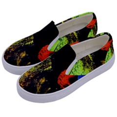 I Wonder 1 Kids  Canvas Slip Ons by bestdesignintheworld