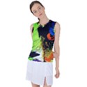 I Wonder 1 Women s Sleeveless Sports Top View1