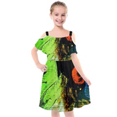 I Wonder 1 Kids  Cut Out Shoulders Chiffon Dress by bestdesignintheworld