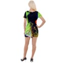 I Wonder 1 Short Sleeve Asymmetric Mini Dress View2