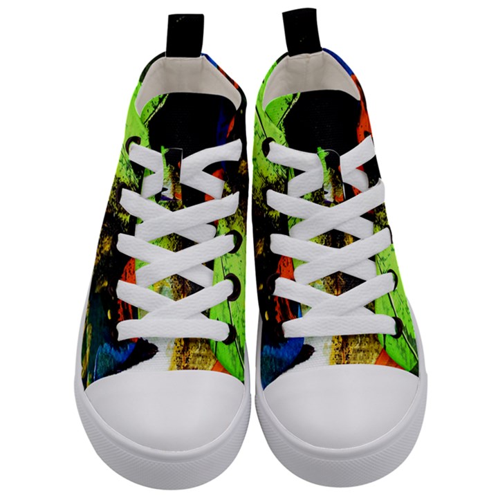 I Wonder 1 Kids  Mid-Top Canvas Sneakers