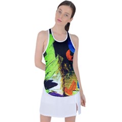 I Wonder 1 Racer Back Mesh Tank Top