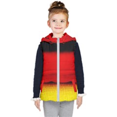 Colors And Fabrics 7 Kids  Hooded Puffer Vest by bestdesignintheworld