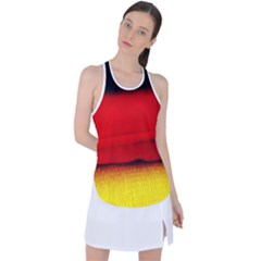 Colors And Fabrics 7 Racer Back Mesh Tank Top