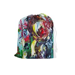 Eden Garden 12 Drawstring Pouch (large) by bestdesignintheworld