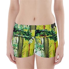 Old Tree And House With An Arch 8 Boyleg Bikini Wrap Bottoms by bestdesignintheworld