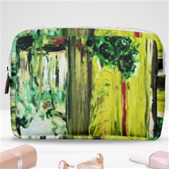 Old Tree And House With An Arch 8 Make Up Pouch (medium) by bestdesignintheworld