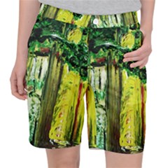 Old Tree And House With An Arch 8 Pocket Shorts by bestdesignintheworld