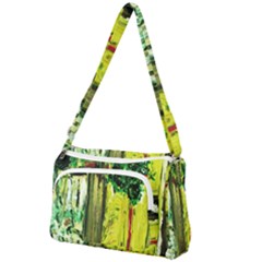 Old Tree And House With An Arch 8 Front Pocket Crossbody Bag by bestdesignintheworld