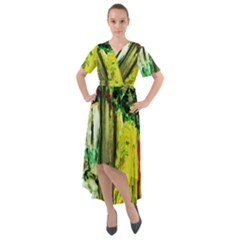 Old Tree And House With An Arch 8 Front Wrap High Low Dress by bestdesignintheworld