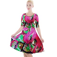 Flamingo   Child Of Dawn 9 Quarter Sleeve A-line Dress by bestdesignintheworld