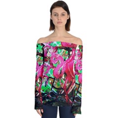 Flamingo   Child Of Dawn 9 Off Shoulder Long Sleeve Top by bestdesignintheworld