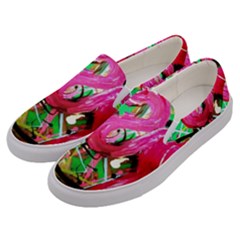 Flamingo   Child Of Dawn 9 Men s Canvas Slip Ons by bestdesignintheworld