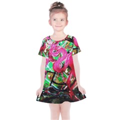 Flamingo   Child Of Dawn 9 Kids  Simple Cotton Dress by bestdesignintheworld