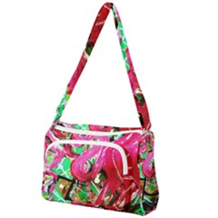 Flamingo   Child Of Dawn 9 Front Pocket Crossbody Bag by bestdesignintheworld