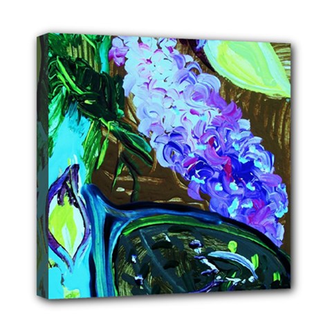 Lilac And Lillies 1 Mini Canvas 8  X 8  (stretched) by bestdesignintheworld