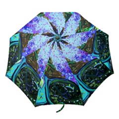 Lilac And Lillies 1 Folding Umbrellas by bestdesignintheworld