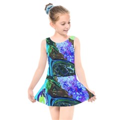 Lilac And Lillies 1 Kids  Skater Dress Swimsuit by bestdesignintheworld