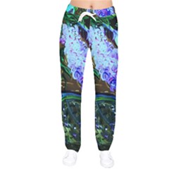 Lilac And Lillies 1 Women Velvet Drawstring Pants