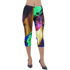 Global Warming 9 Lightweight Velour Capri Leggings  by bestdesignintheworld