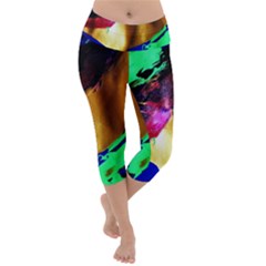 Global Warming 9 Lightweight Velour Capri Yoga Leggings by bestdesignintheworld