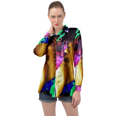 Global Warming 9 Long Sleeve Satin Shirt by bestdesignintheworld