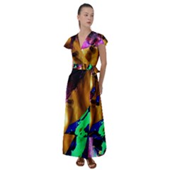 Global Warming 9 Flutter Sleeve Maxi Dress