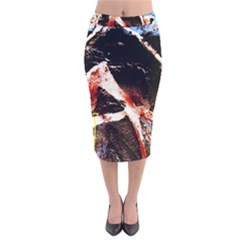 Egg In The Duck 4 Velvet Midi Pencil Skirt by bestdesignintheworld